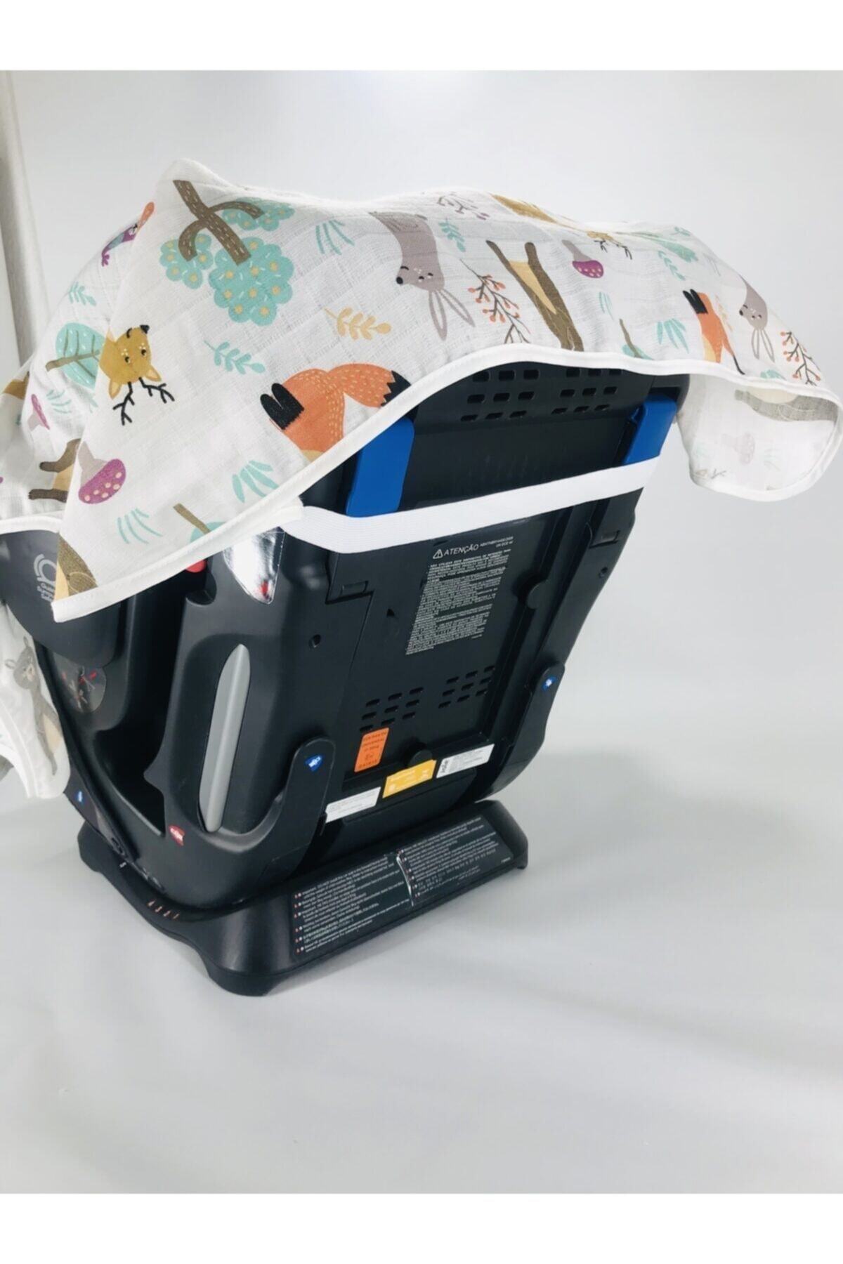 JUNİPERUS Bebek Müslin Oto Koltuk Puset Kılıfı Lastikli fotoğrafı 3 (önizleme)