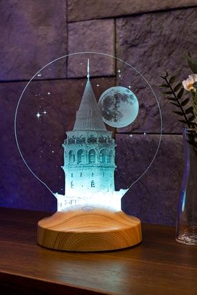 Galata Kulesi Led Lamba, Istanbul Hatırası Gece Lambası, Istanbul Sevene Hediye ST_P13404