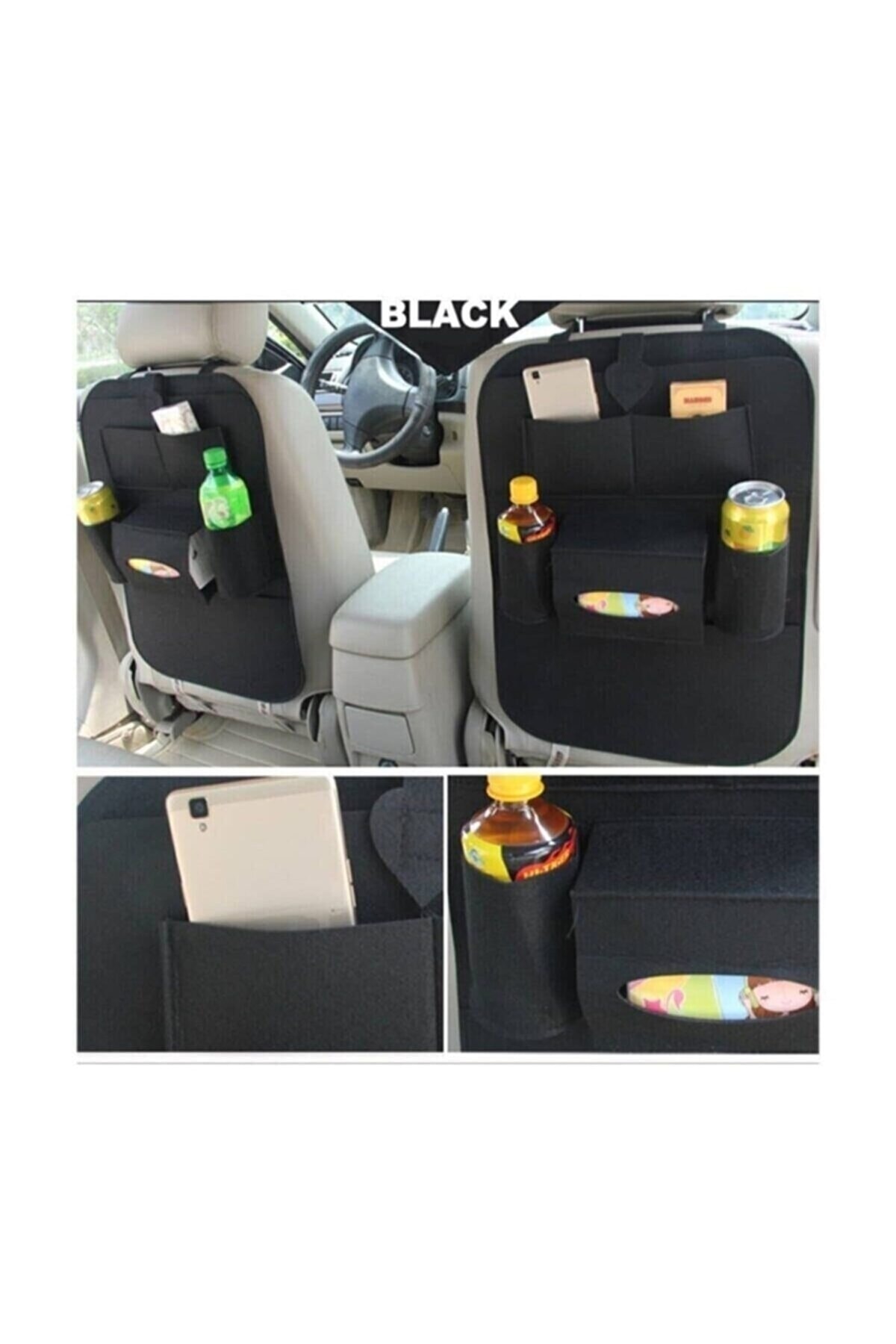 Ankaflex Express Araç Araba Içi Oto Koltuk Arkası Eşya Düzenleyici Organizer Çanta Koltuk Kenarı Cepli Aparat fotoğrafı 7 (önizleme)