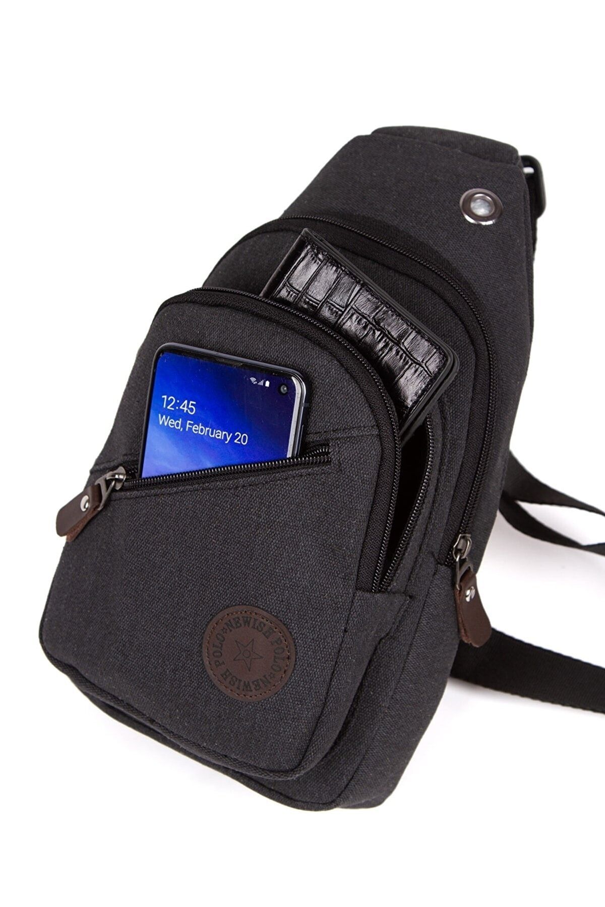 2 ADET Unisex  Kanvas Body Bag Su Geçirmez