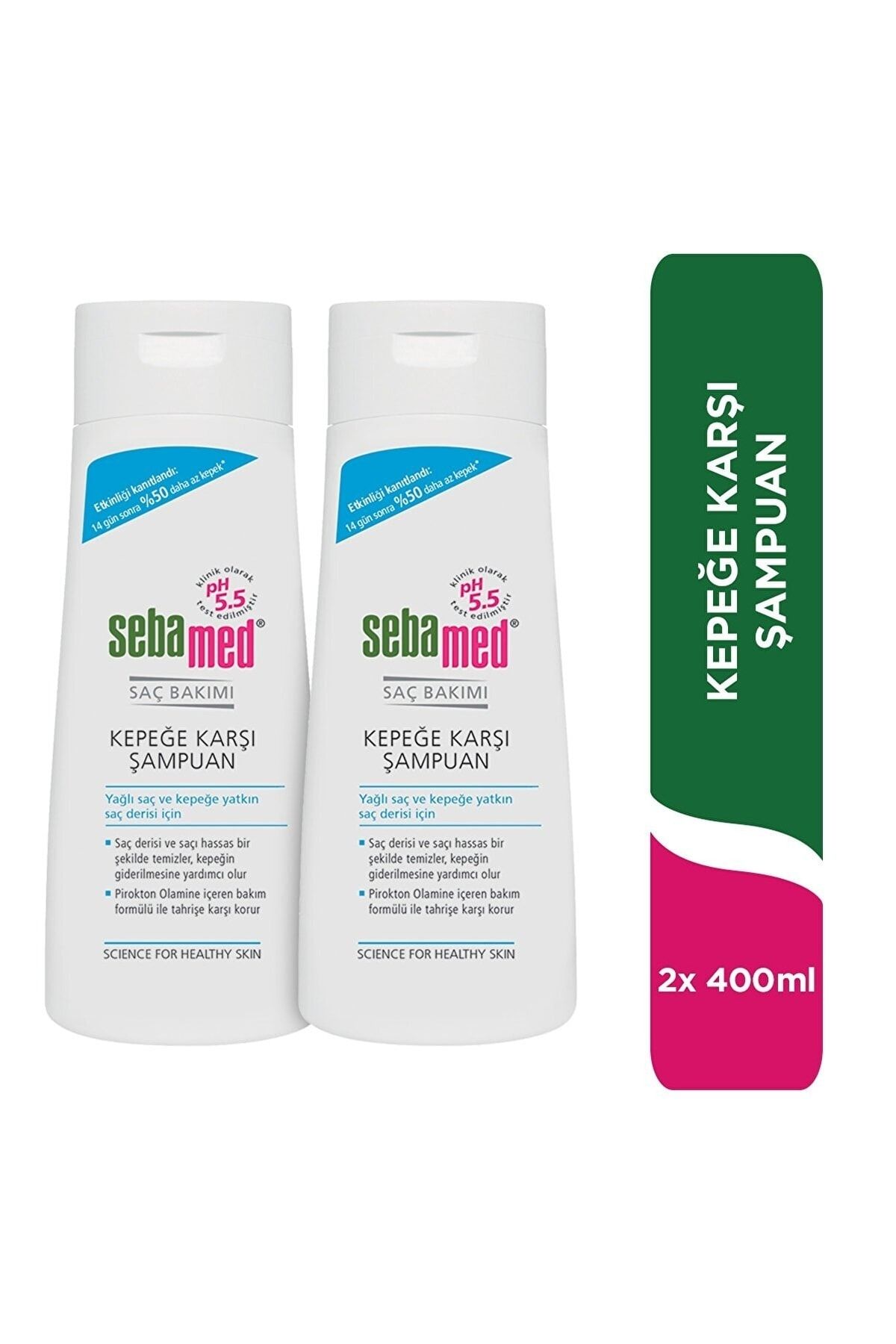 شامپو مردانه و زنانه ضد دیندروف 400 میل X 2 قطعه. Sebamed
