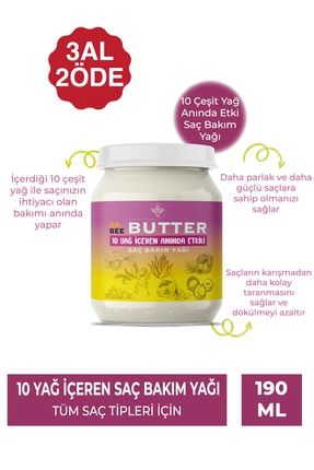 Butter 10 Yağ Içeren Saç Bakım Yağı 190ml TYC00197813263