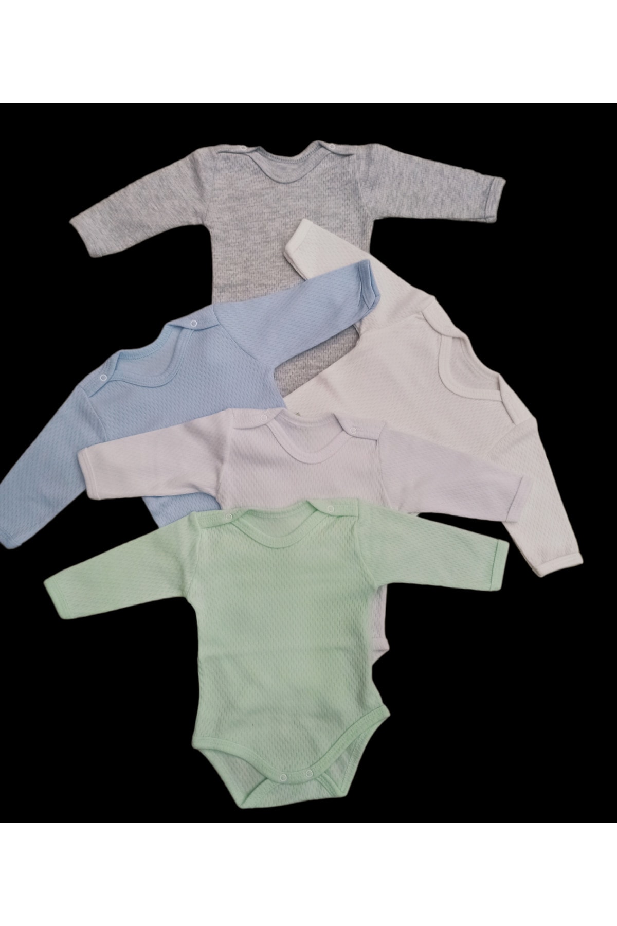 بادی نوزادی دخترانه سفید özdemirli bebe | 8 اورجینال - تصویر 5