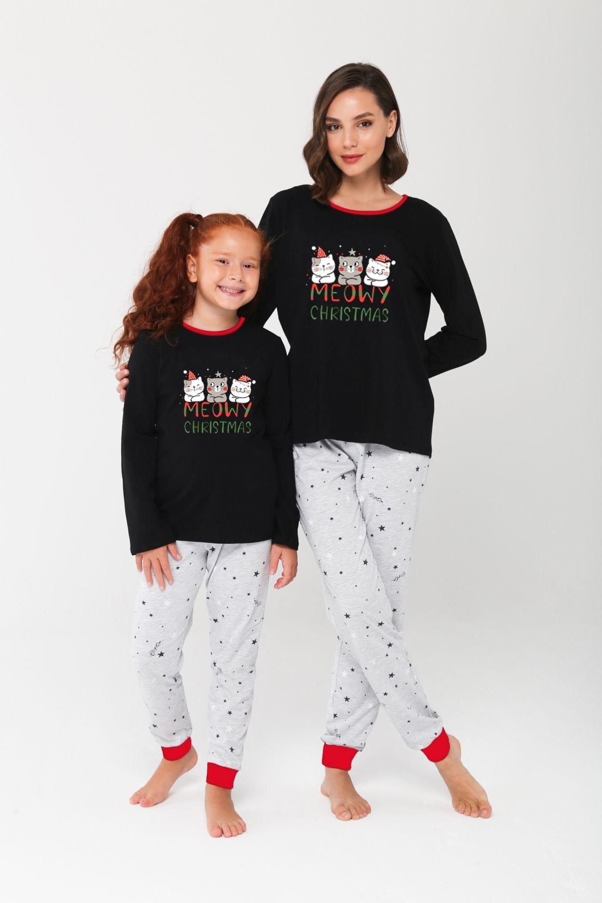 LILIAN Cute Famıly Yeni Yıl Temalı Aile Pijama Takımı.ayrı Ayrı Satılır Fıyatları Farklıdır