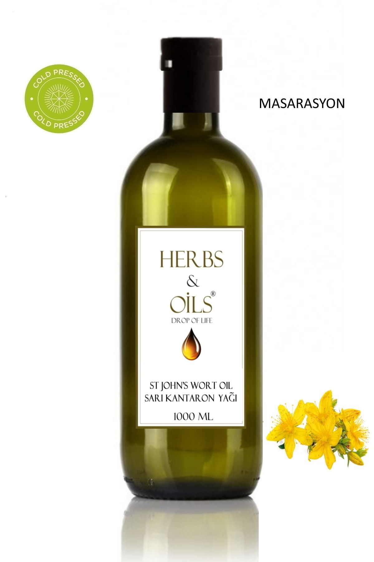 Herbs & Oils St. John's Wort Oil Sarı Kantaron Yağı 1000 Ml Masarasyon