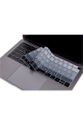 Laptop Macbook Air ile Uyumlu Klavye Koruyucu TouchID A1932 2018/2019 Türkçe Baskı Ombre MCS330