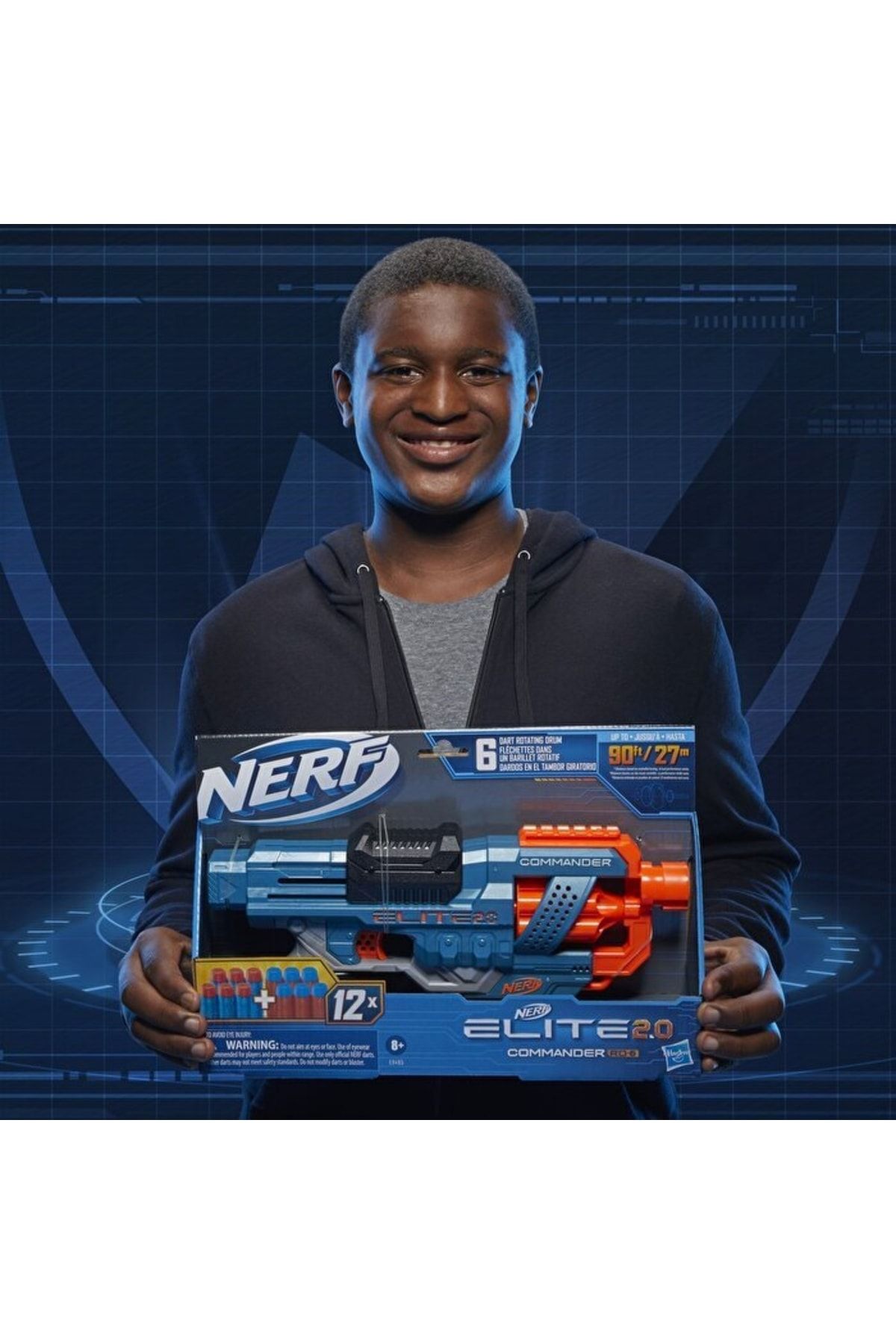تفنگ نرف Elite 2.0 Commander RD-6 – دقت، برد بلند   Nerf