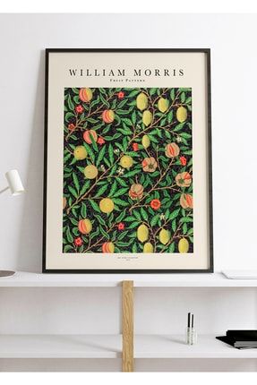 Meyve Desenli Poster - William Morris - Ev Dekorasyonu Duvar Posteri - Çerçevesiz Poster POSTERX51