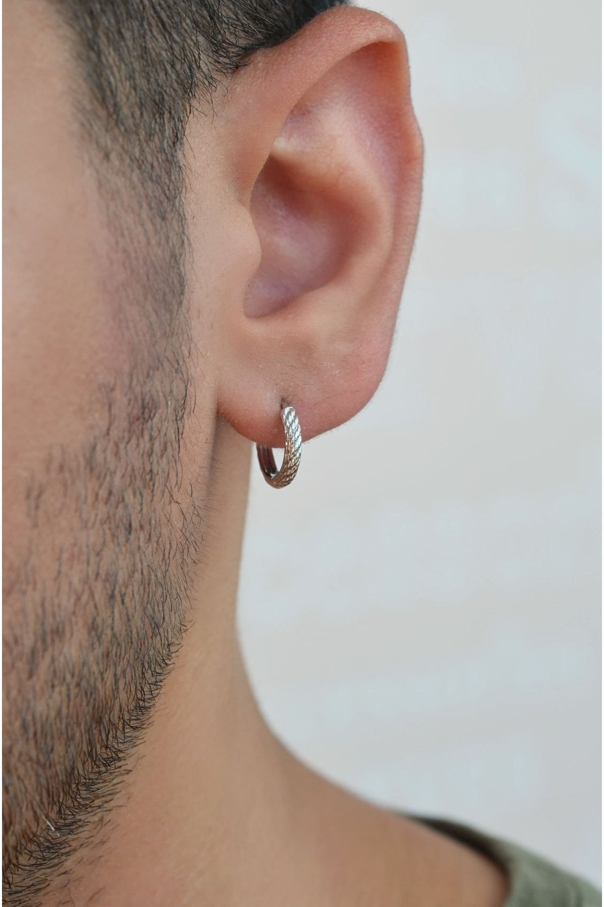 Steel shop stud earrings