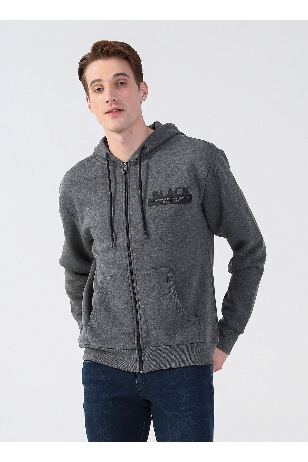Lee cooper full clearance zip hoody mens