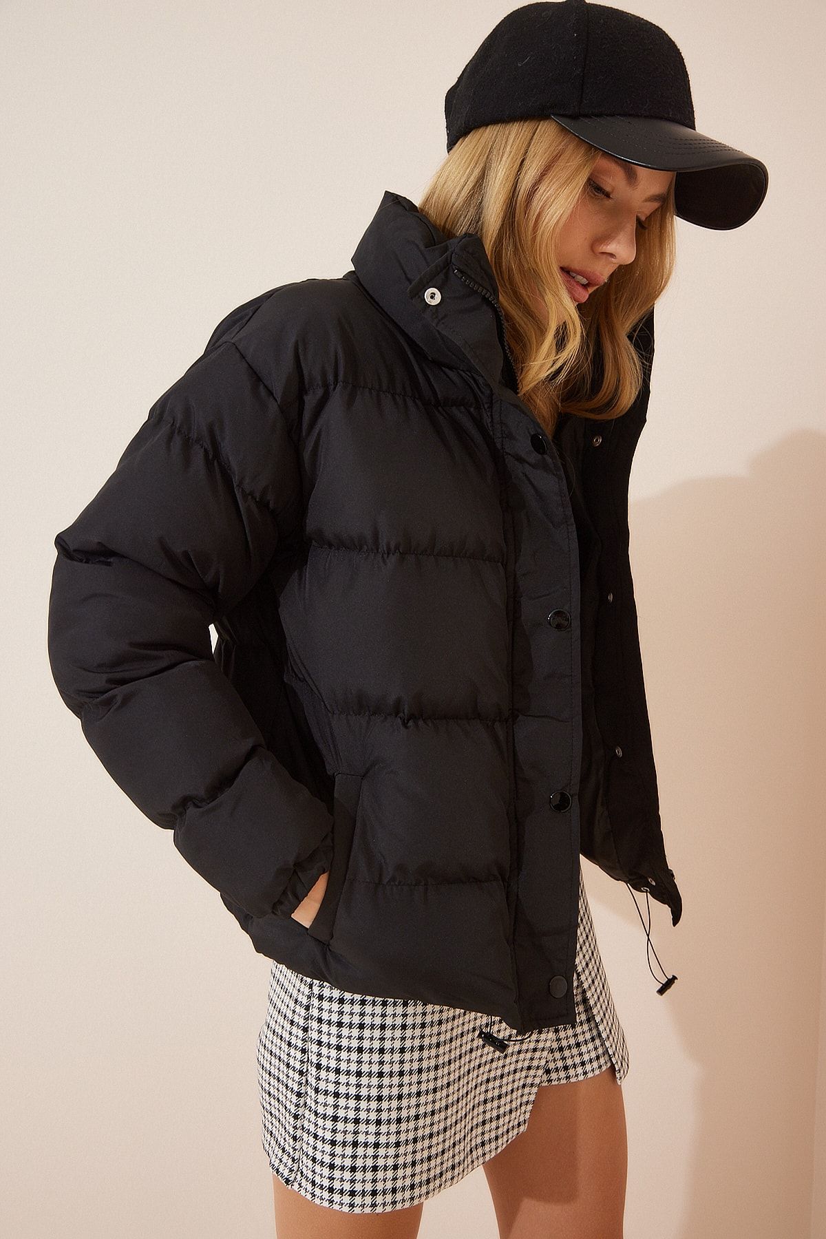Light before dark puffer jacket black new arrivals