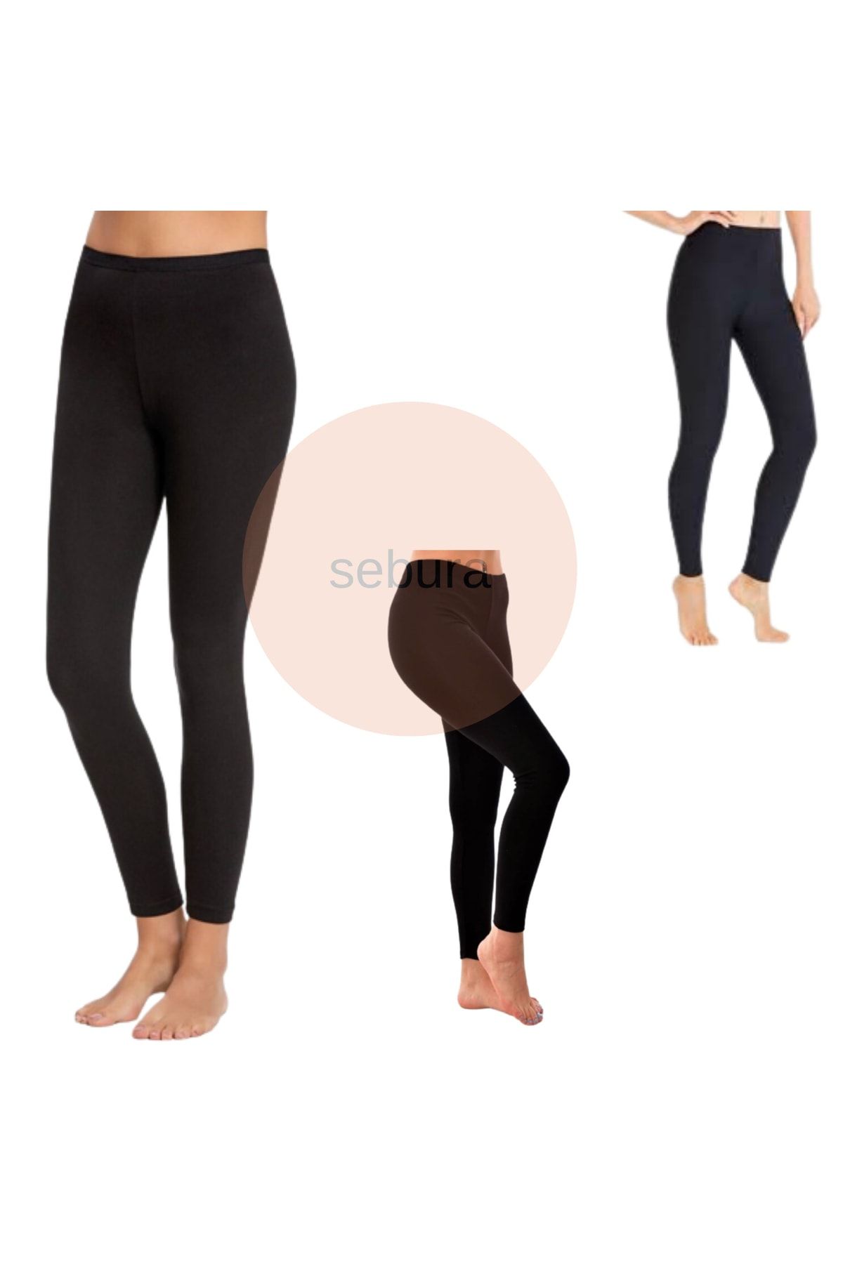 sebura Leggings - Dark blue - Seamless - Trendyol