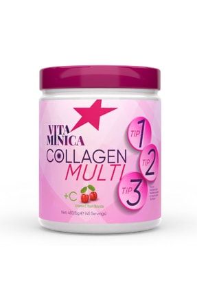 Collagen Multi Sade 45 Porsiyon, Kavanoz Toz, Vitamin C Tip I-ıı-ııı Kolajen Acerola dop11678211igo