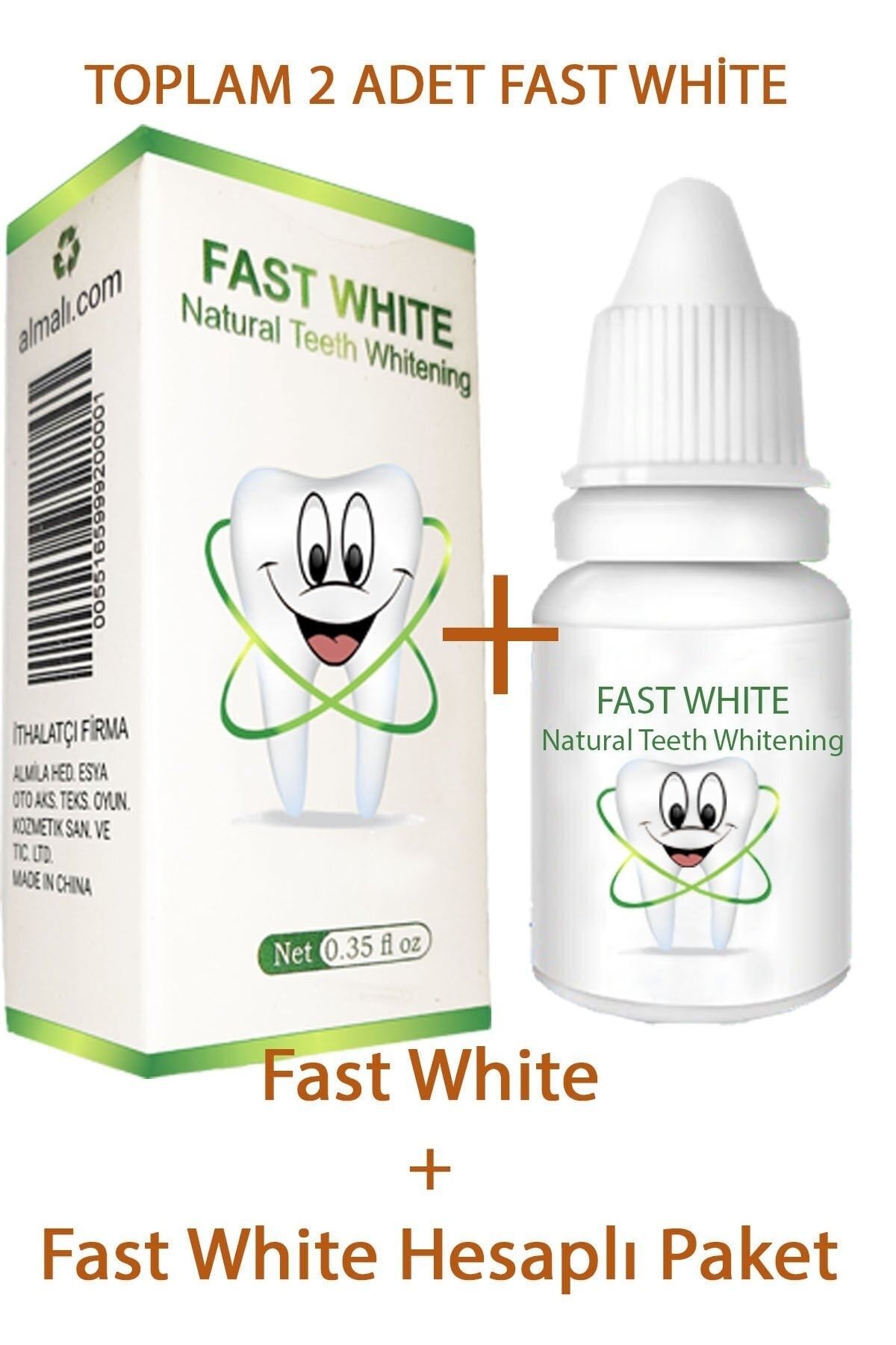 محصولات سفیدکننده دندان 10 میل سفید کننده و تمیز کردن تارتار FAST WHİTE NATURAL TEETH WHİTENİNG