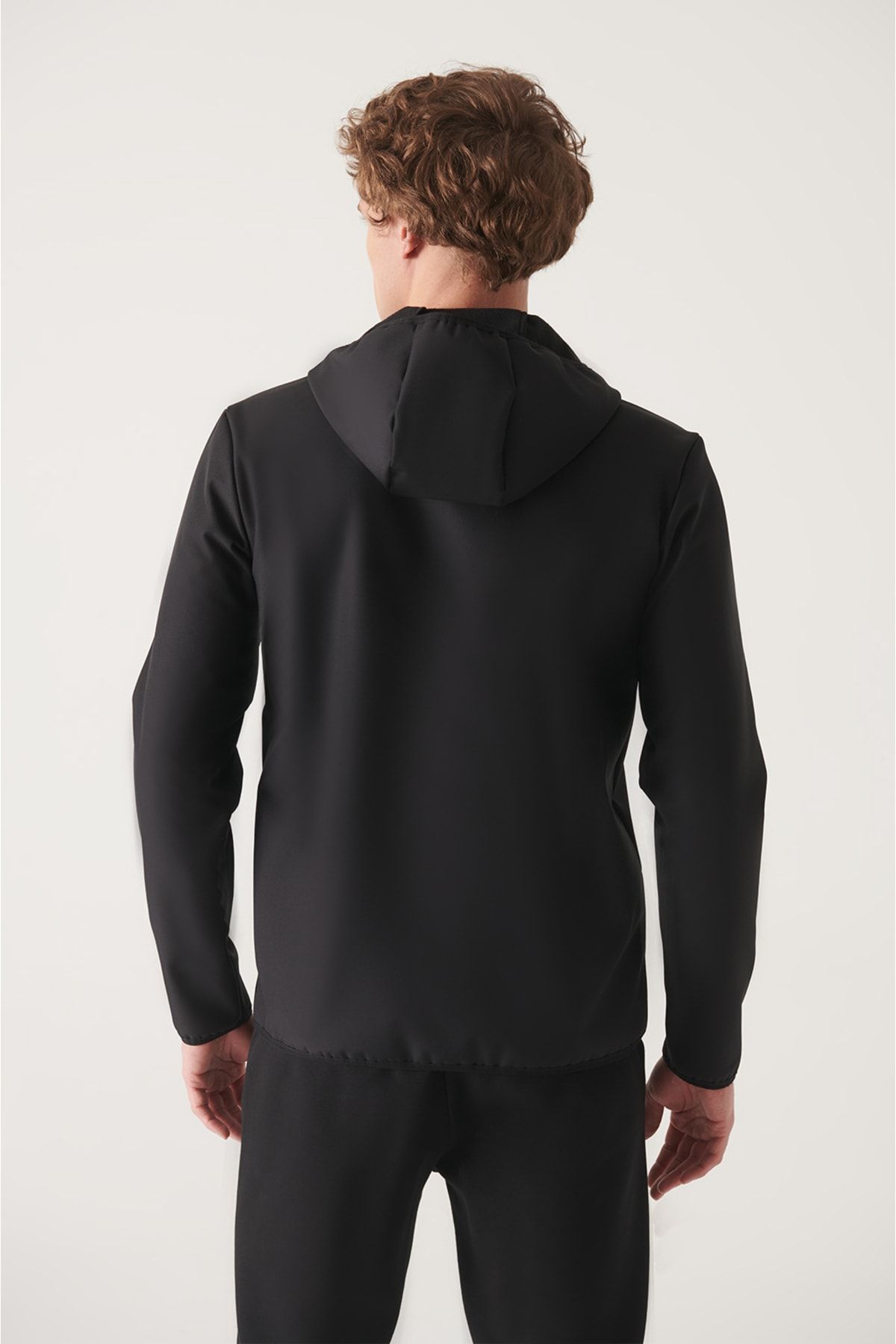 Avva Erkek Siyah Dik Yaka Softshell Comfort Fit Mont A22Y6075 IB9540