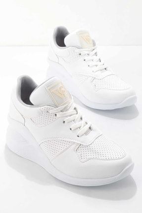 Beyaz Kadın Sneaker K01703084309