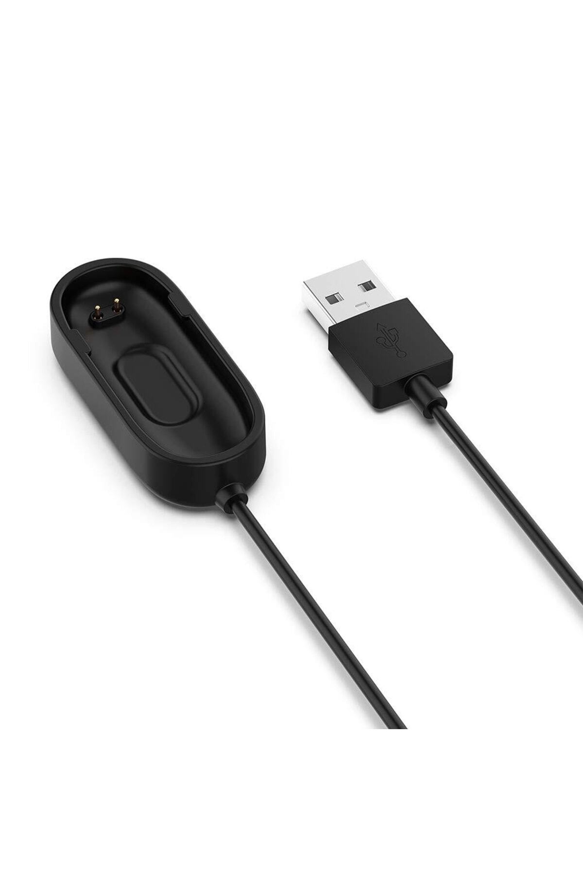 Xiaomi Mi Band 4 Şarj Kablosu M4 Siyah Renk Bileklik Usb Şarj Aleti