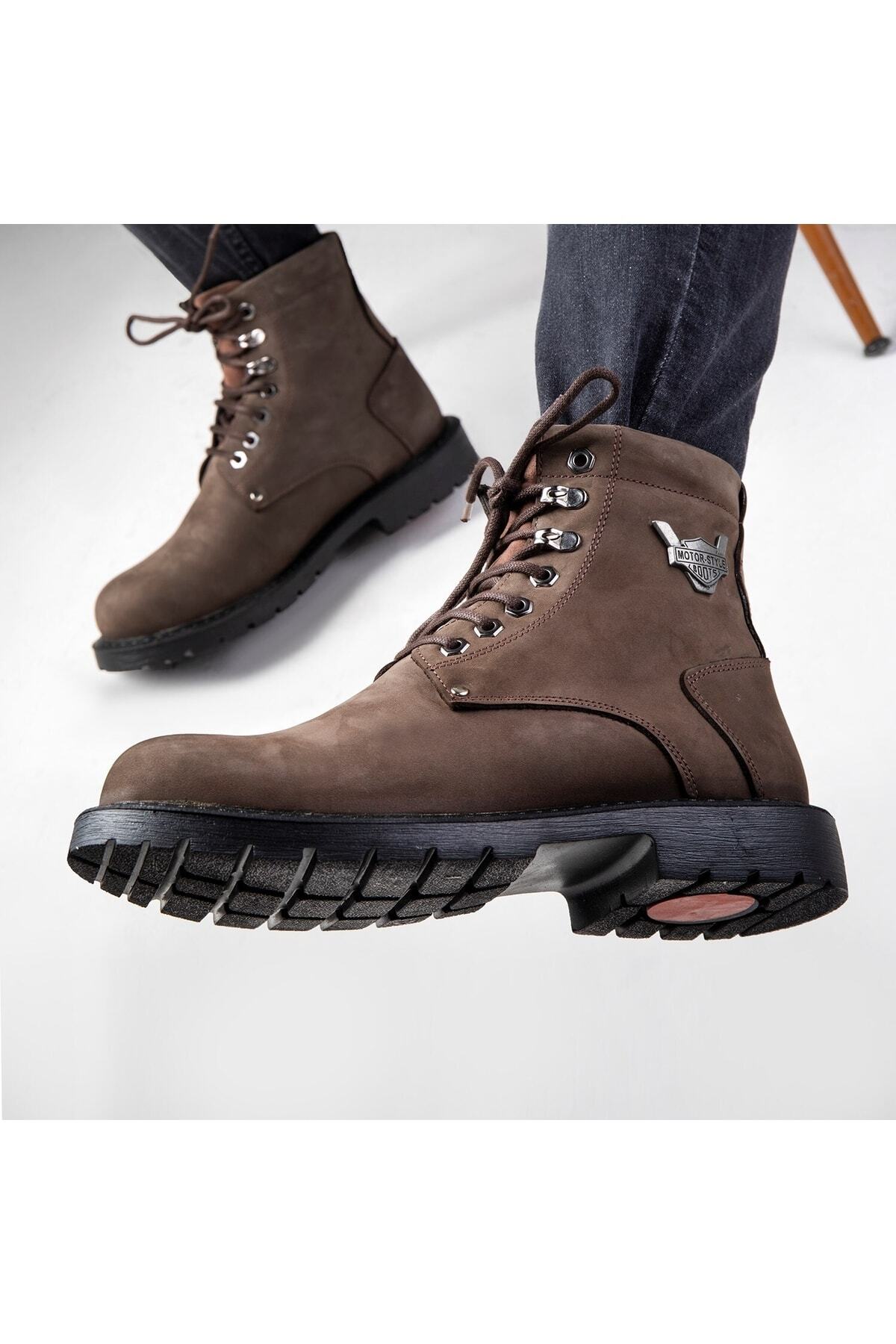 بوت مردانه قهوه ای Ducavelli | 8.68325E+12 اورجینال - تصویر 6