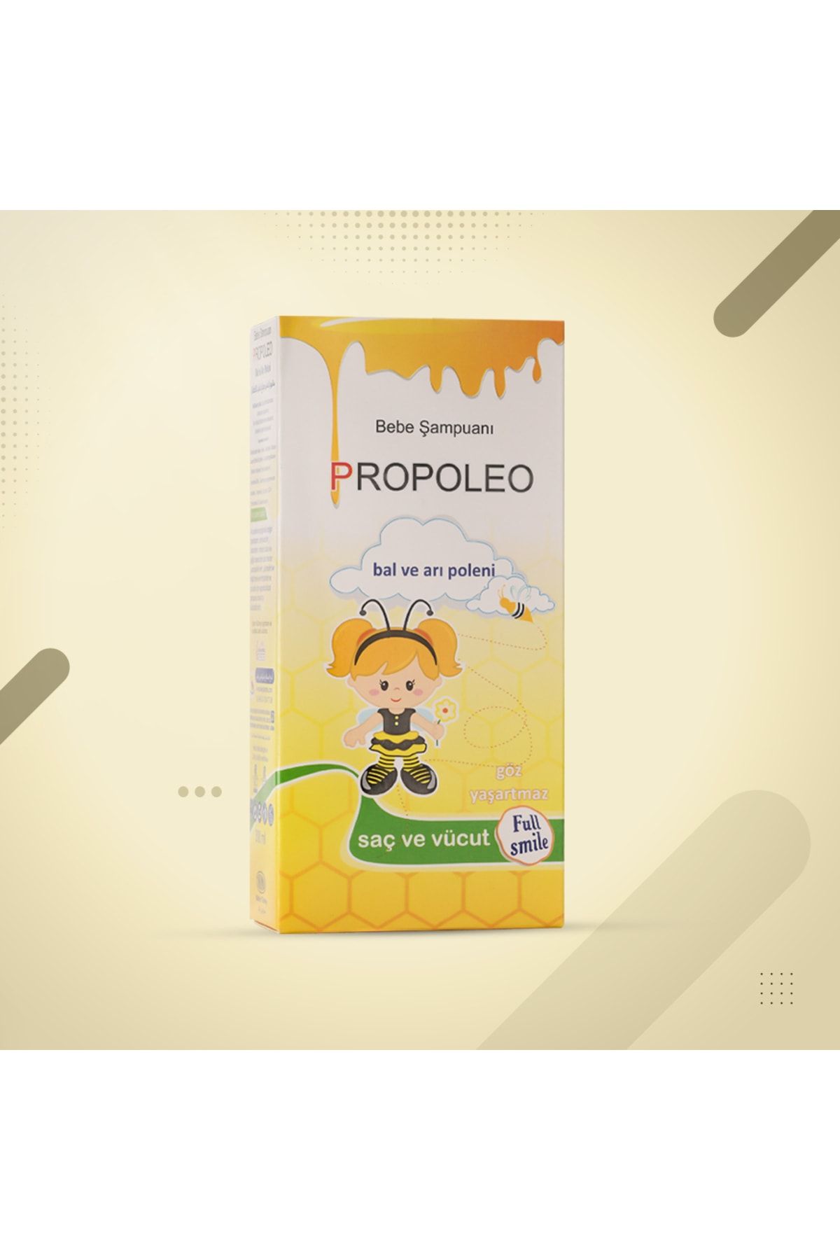 propoleo Bal Ve Arı Polenli Bebek Şampuanı, Saçları Güçlendirir Ve Yumşatır 300 Ml