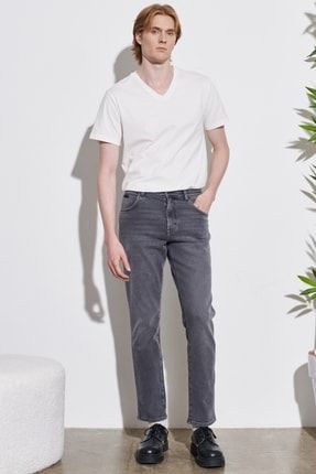 Texas Slim Fit Normal Bel Denim Esnek Jean Kot Pantolon W12S