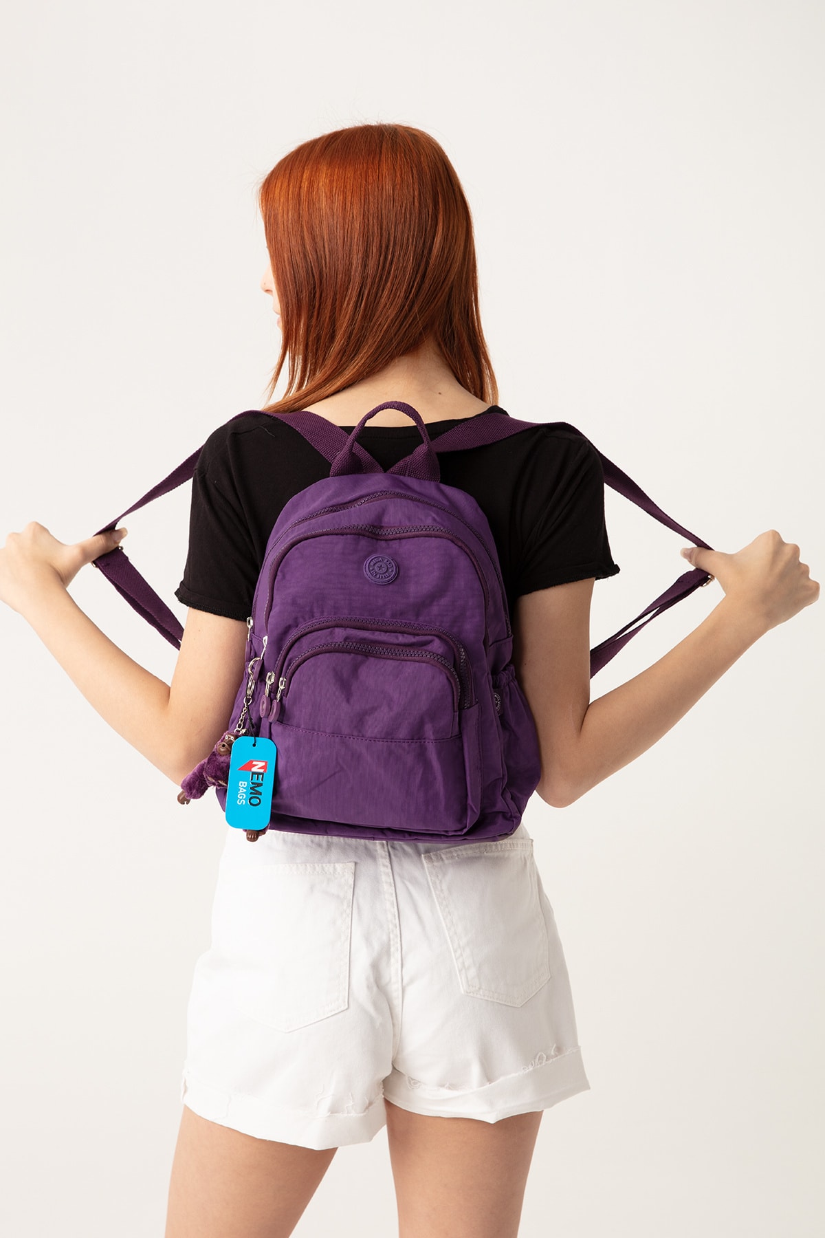 کوله پشتی زنانه بنفش NEMO BAGS | NEMOBAGS251 اورجینال - تصویر 6