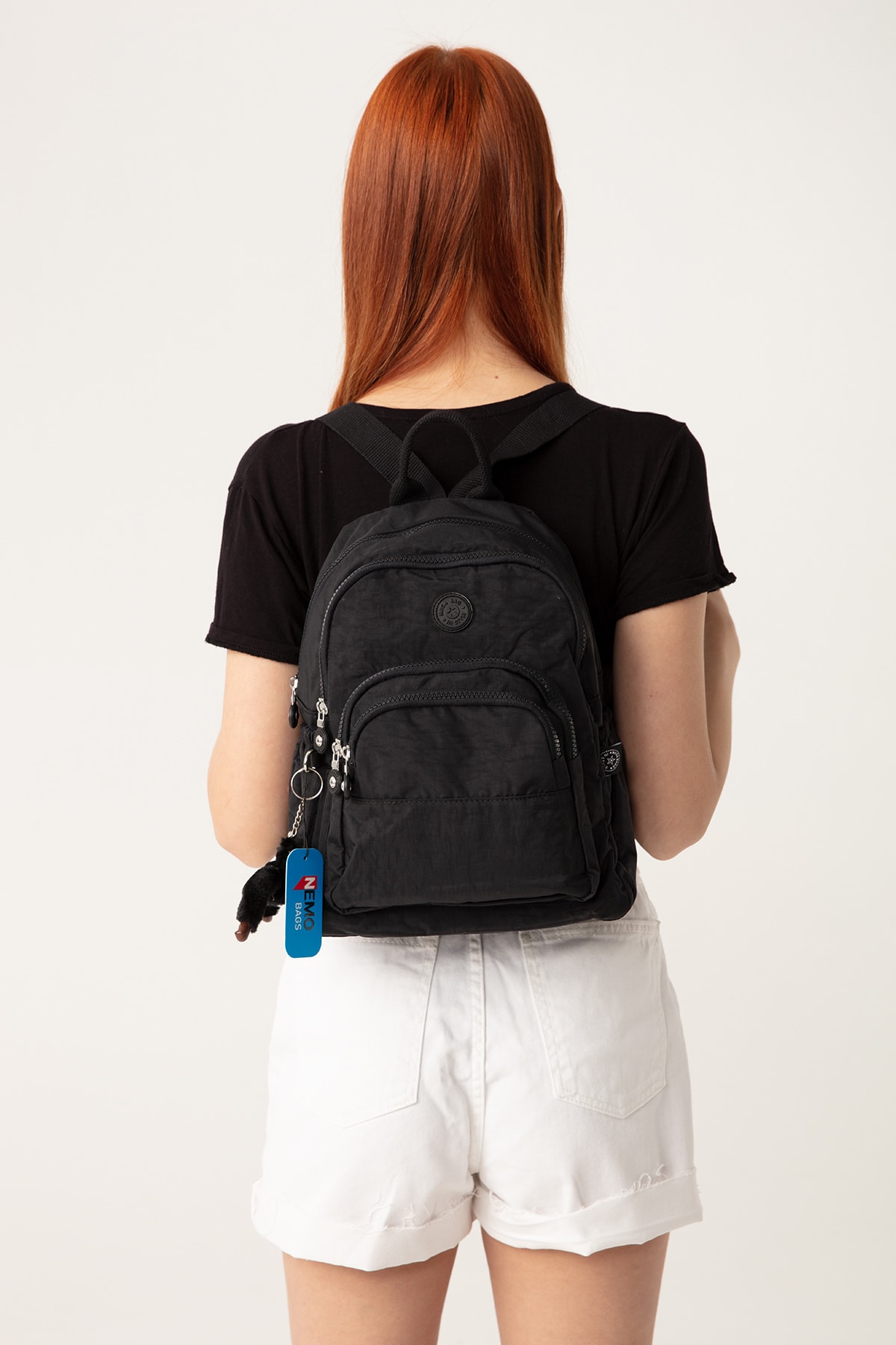کوله پشتی زنانه مشکی NEMO BAGS | NEMOBAGS251 اورجینال - تصویر 7