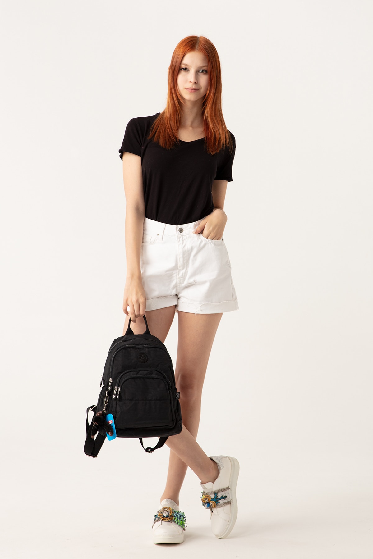 کوله پشتی زنانه مشکی NEMO BAGS | NEMOBAGS251 اورجینال - تصویر 8