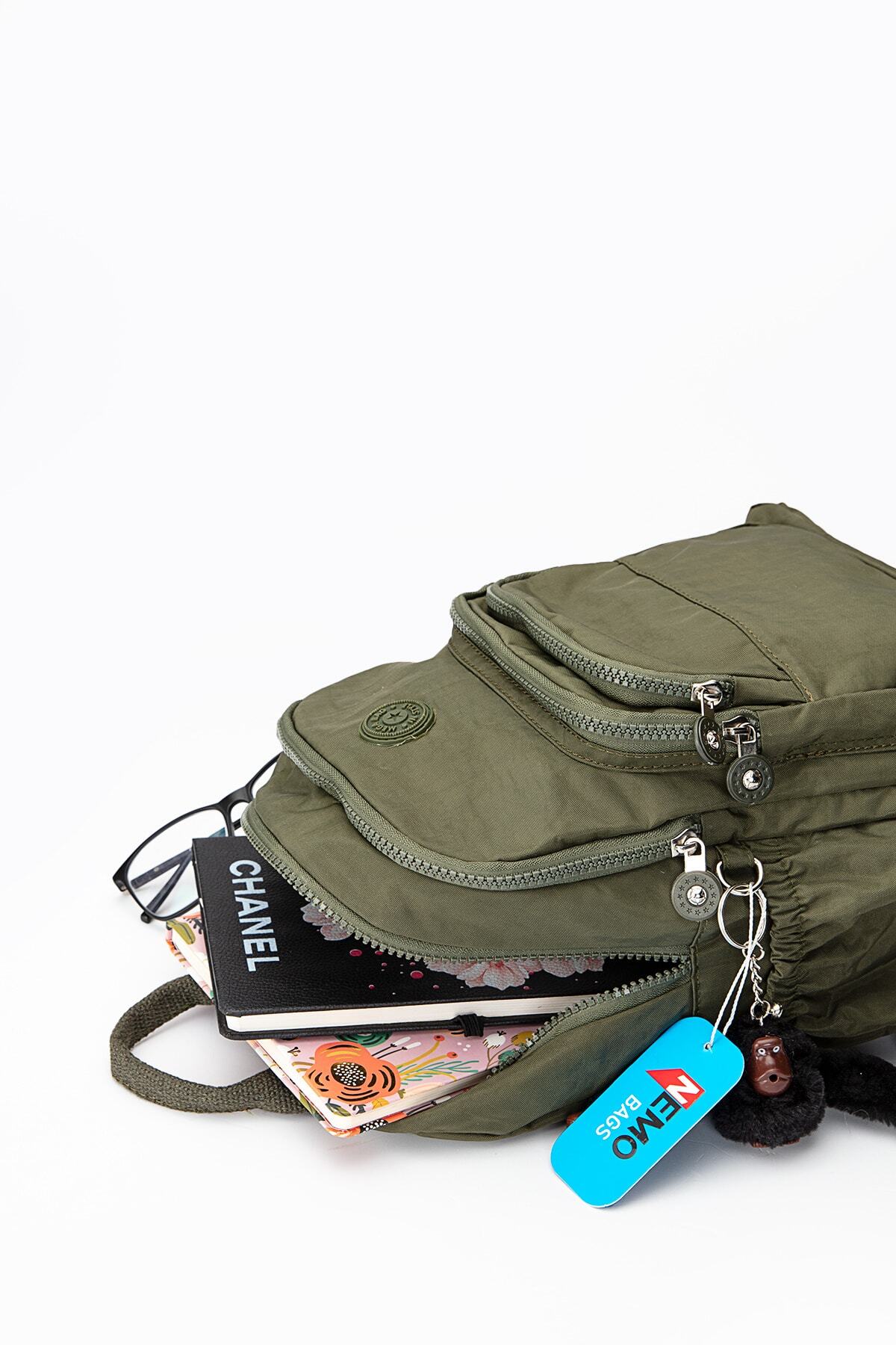 کوله پشتی زنانه خاکی NEMO BAGS | NEMOBAGS251 اورجینال - تصویر 6