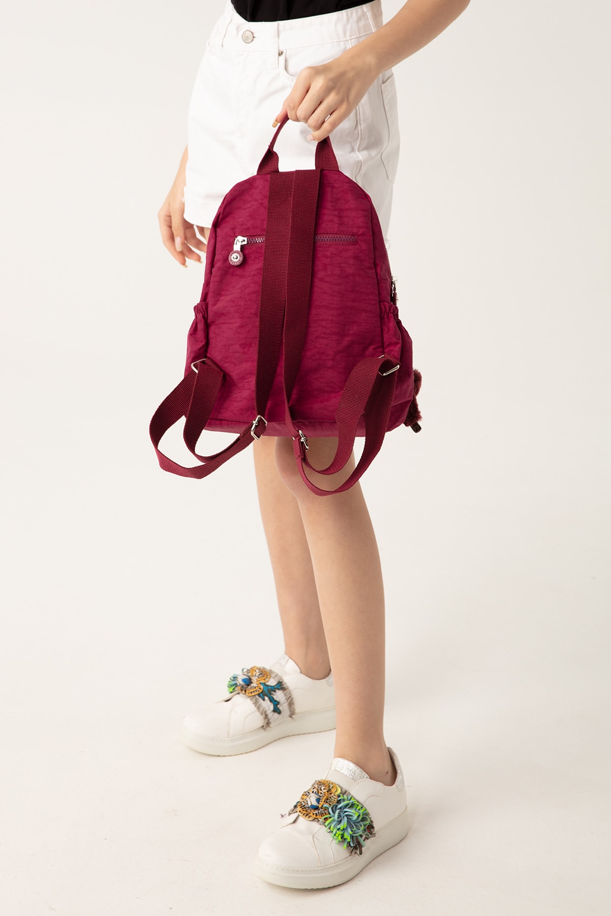 کوله پشتی زنانه بورگوندی NEMO BAGS | NEMOBAGS251 اورجینال - تصویر 4