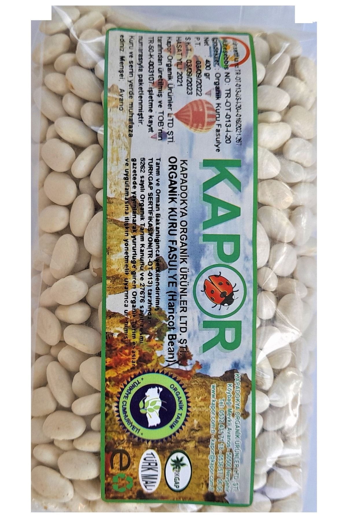 KAPOR Organik Dermason Kuru Fasulye 400 Gr