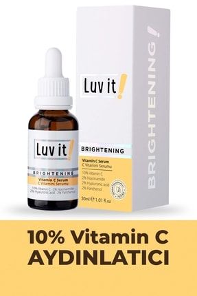 Aydınlatıcı C Vitamini Serumu (vitamin C + Hyaluronic Acid + Panthenol + Niacinamide) 30 Ml L101