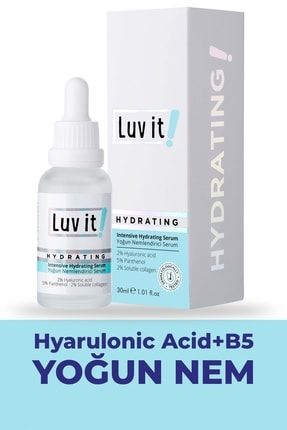 Yoğun Nemlendirici Serum (hyaluronic Acid + Panthenol + Soluble Collagen) 30 Ml LUVIT102