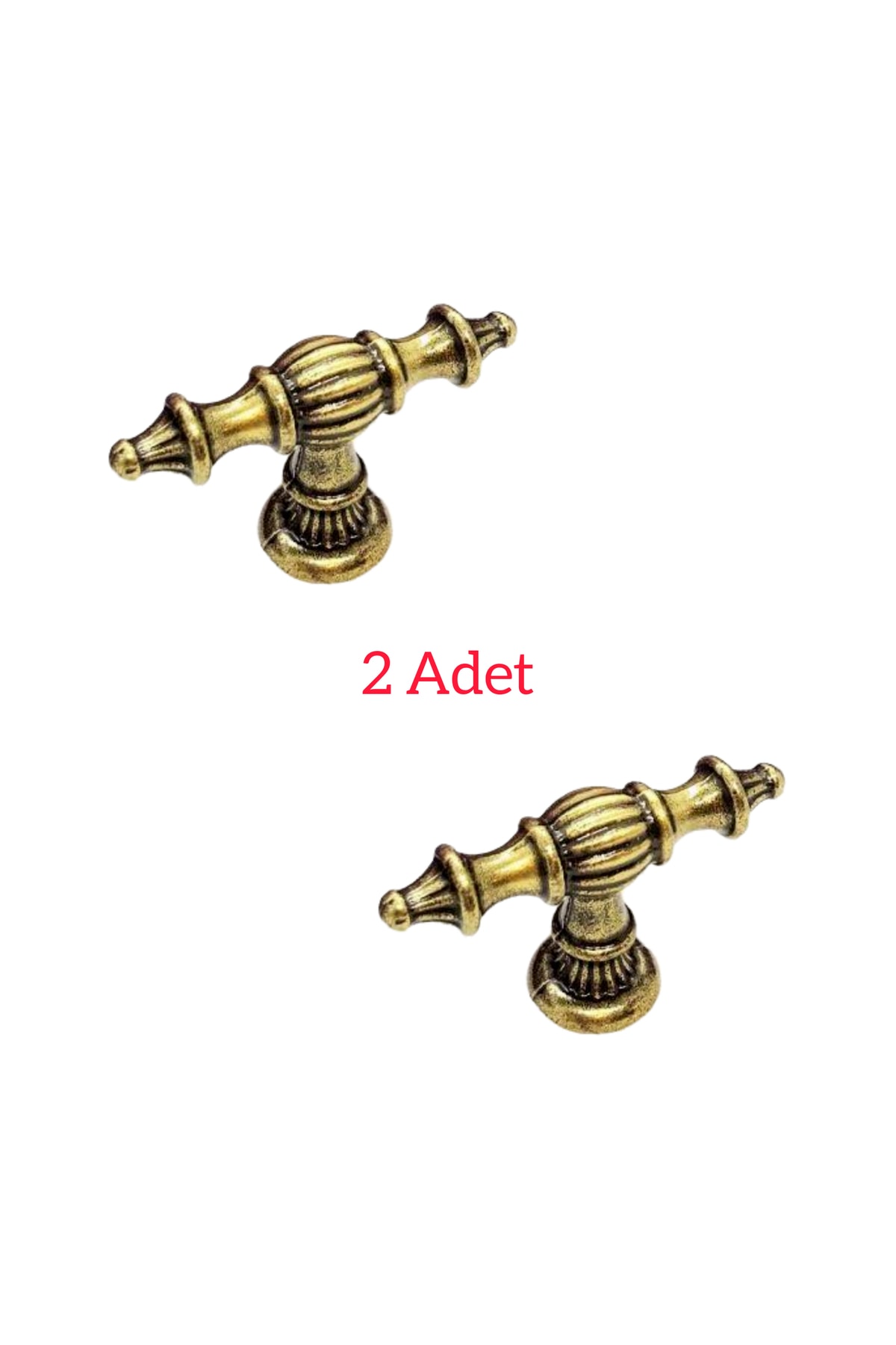 ARON (2 ADET) Ada Rustik Düğme Kulp (ANTİK SARI) Tv Ünite Komidin Şifonyer Konsol Mutfak Dolap Kulpu