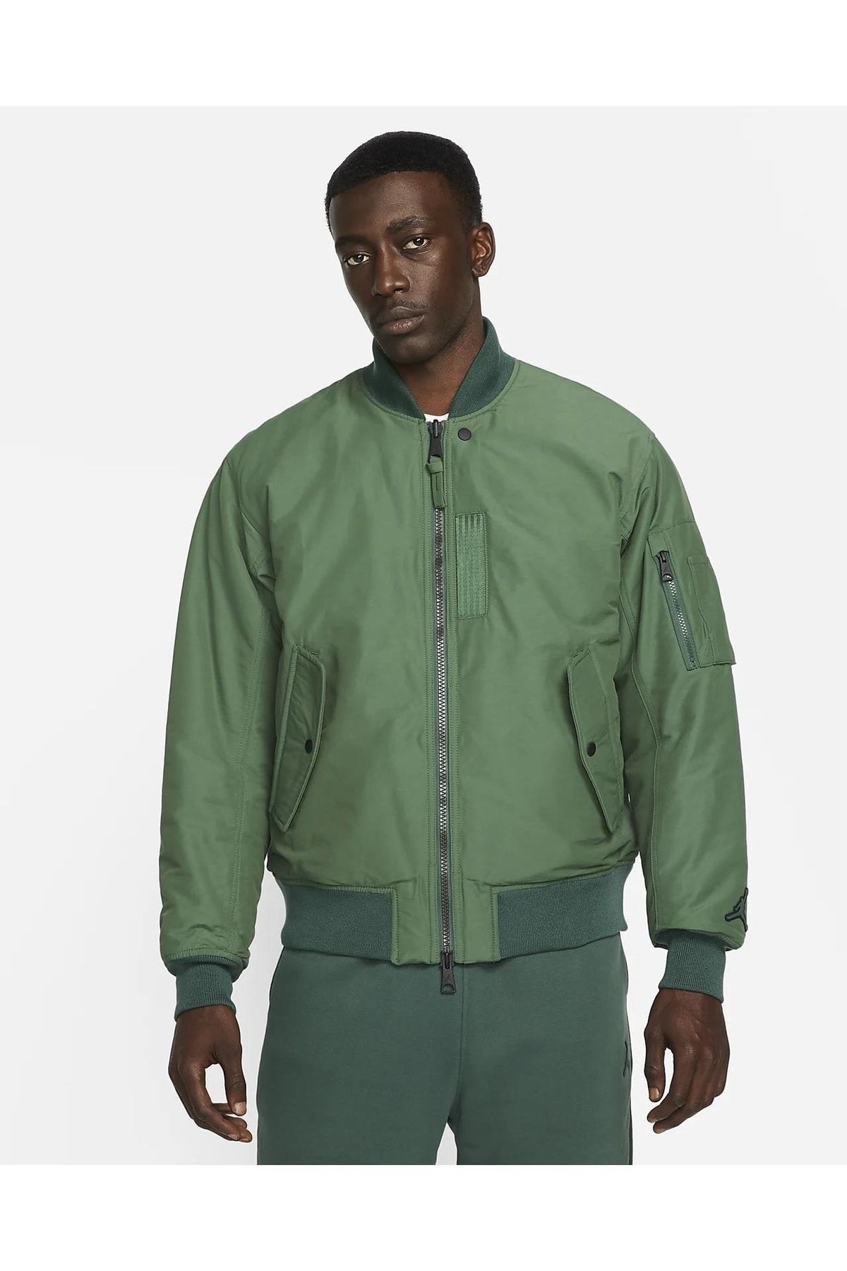 Khaki nike hot sale coat