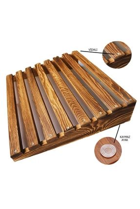 Masa Altı Ayaklık Ahşap Ayak Yükseltici Ayak Standı Masa Doğal Ahşap Ayaklık 323268
