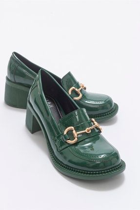 Sono Yeşil Rugan Kadın Ayakkabı 124-7116