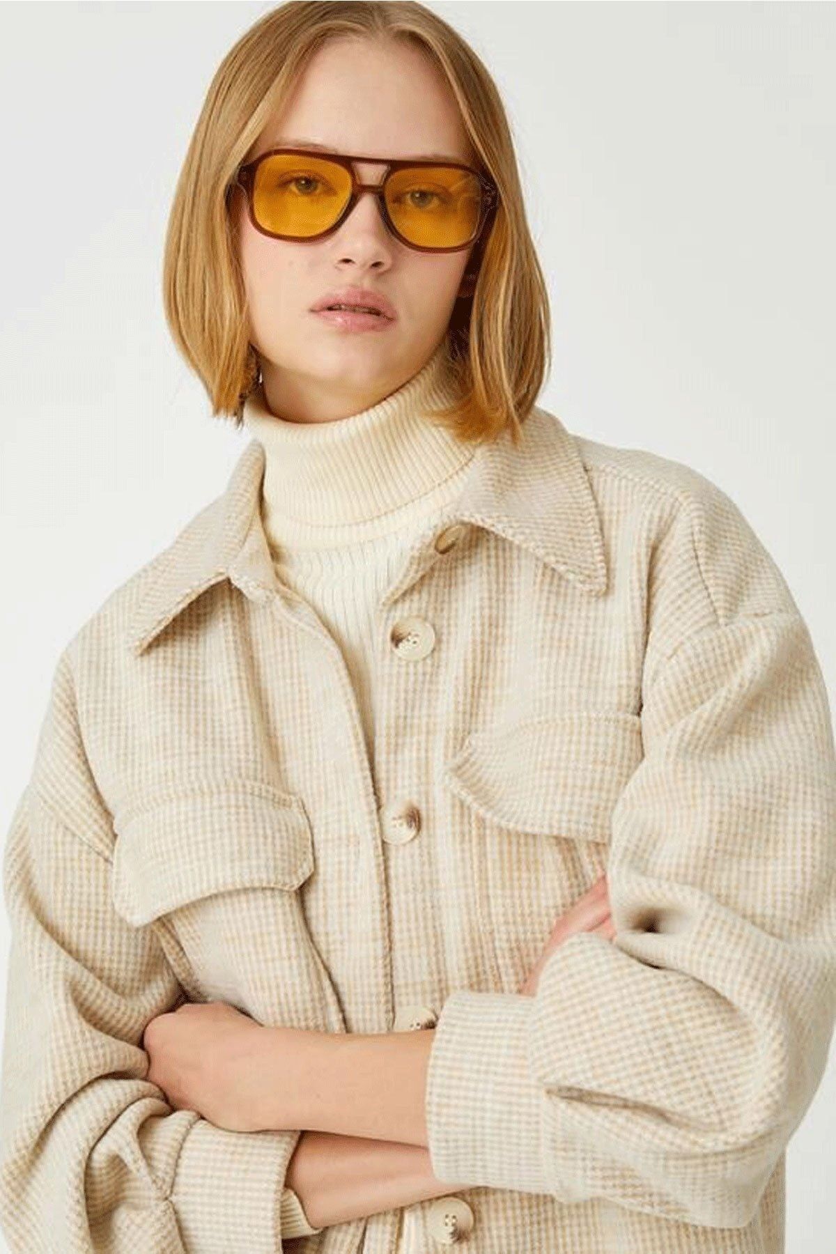 Koton Oversize'owa Kurtka Z Kieszeniami 3wak00089ew Kobieta - 44