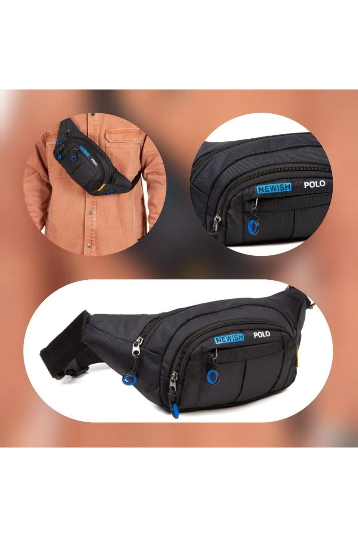 Newishpolo Lüx Omuz Ve Bel Çantası
