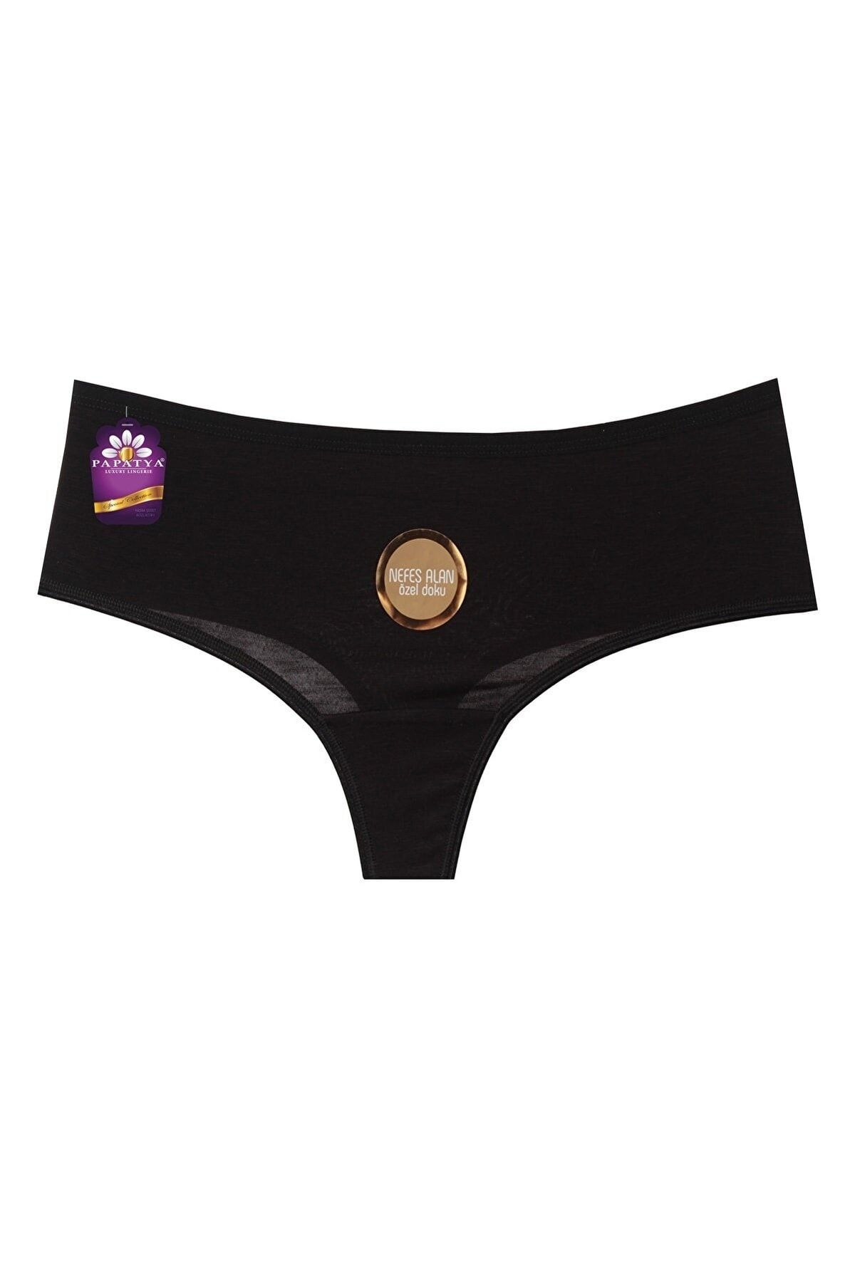 Papatya-3-Piece Breathable Special Texture Thong 2