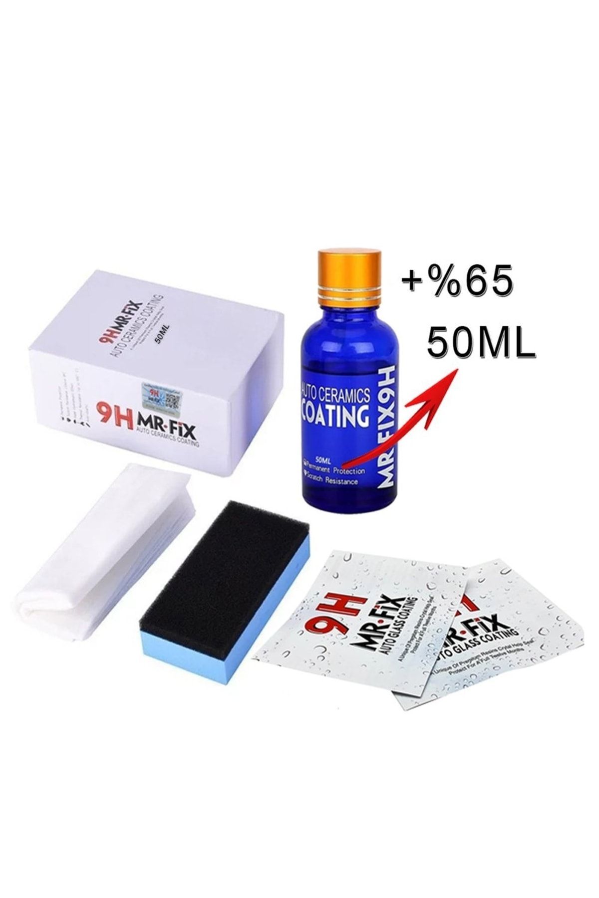9H MR-FİX Seramik Kaplama Cila Üst 1. Kalite Orjinal 1adet 50 Ml.