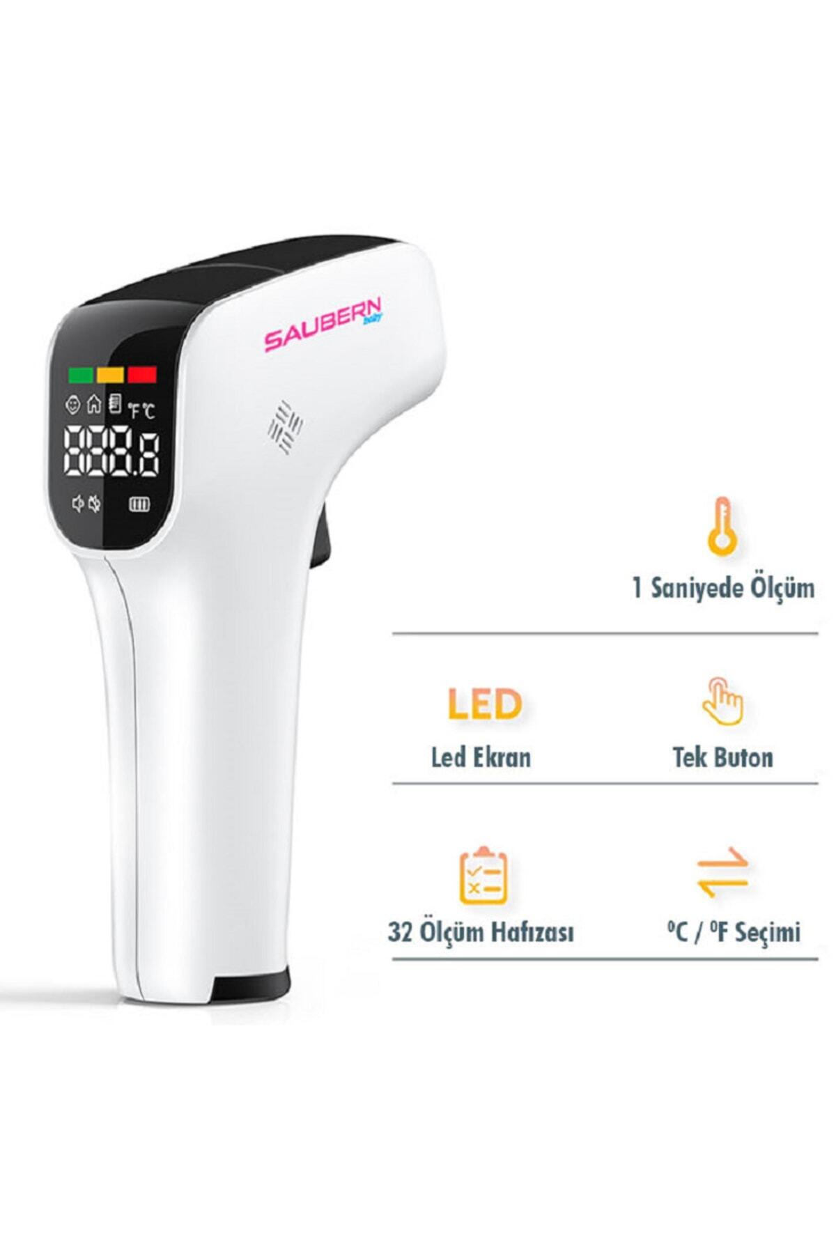 Bnt9608 Temassız Vücut Alından Ateş Ölçer - Termometre - Uzaktan Ateş Ölçer 3