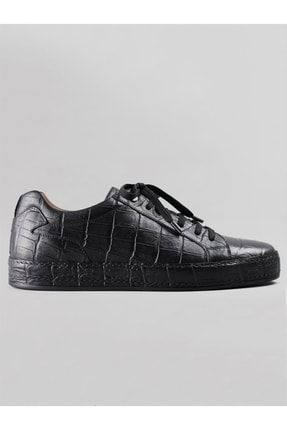 Alegra Erkek Baskılı Deri Sneaker-siyah TX09CE6D0A473