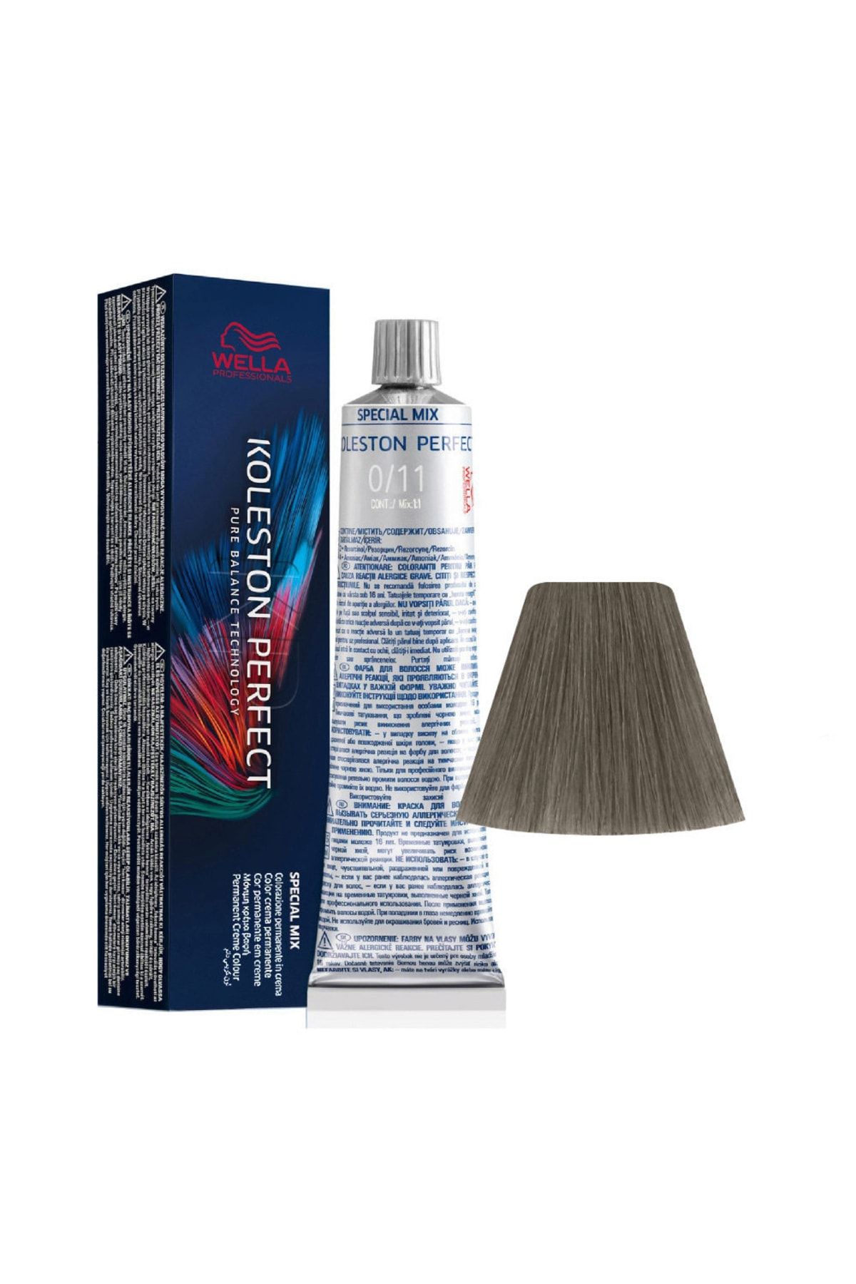 رنگ مو سفید زنانه Koleston Perfect Me+ 0 11 خاکستر فشرده قابل توجه موهای دائمی 60 میل Wella