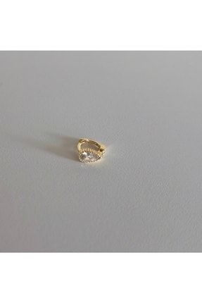 925 Ayar Gümüş Damla Taş Mini Halka Piercing/küpe 8 Mm BYPRCSILHOOP91A