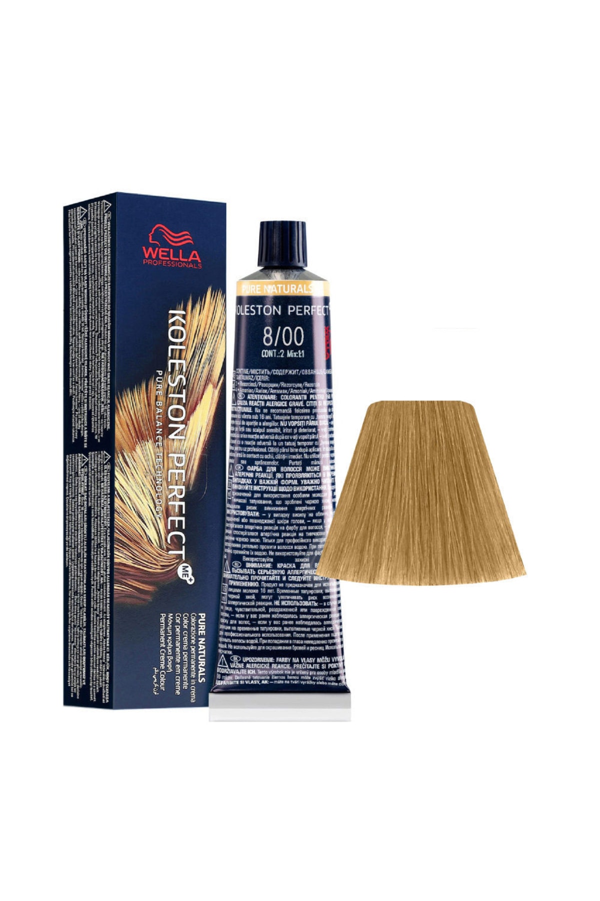 wella koleston Koleston Perfect Me+ 8/00 Açık Kumral Sıcak Belirgin Canlı Kalıcı Saç Boyası 60ml