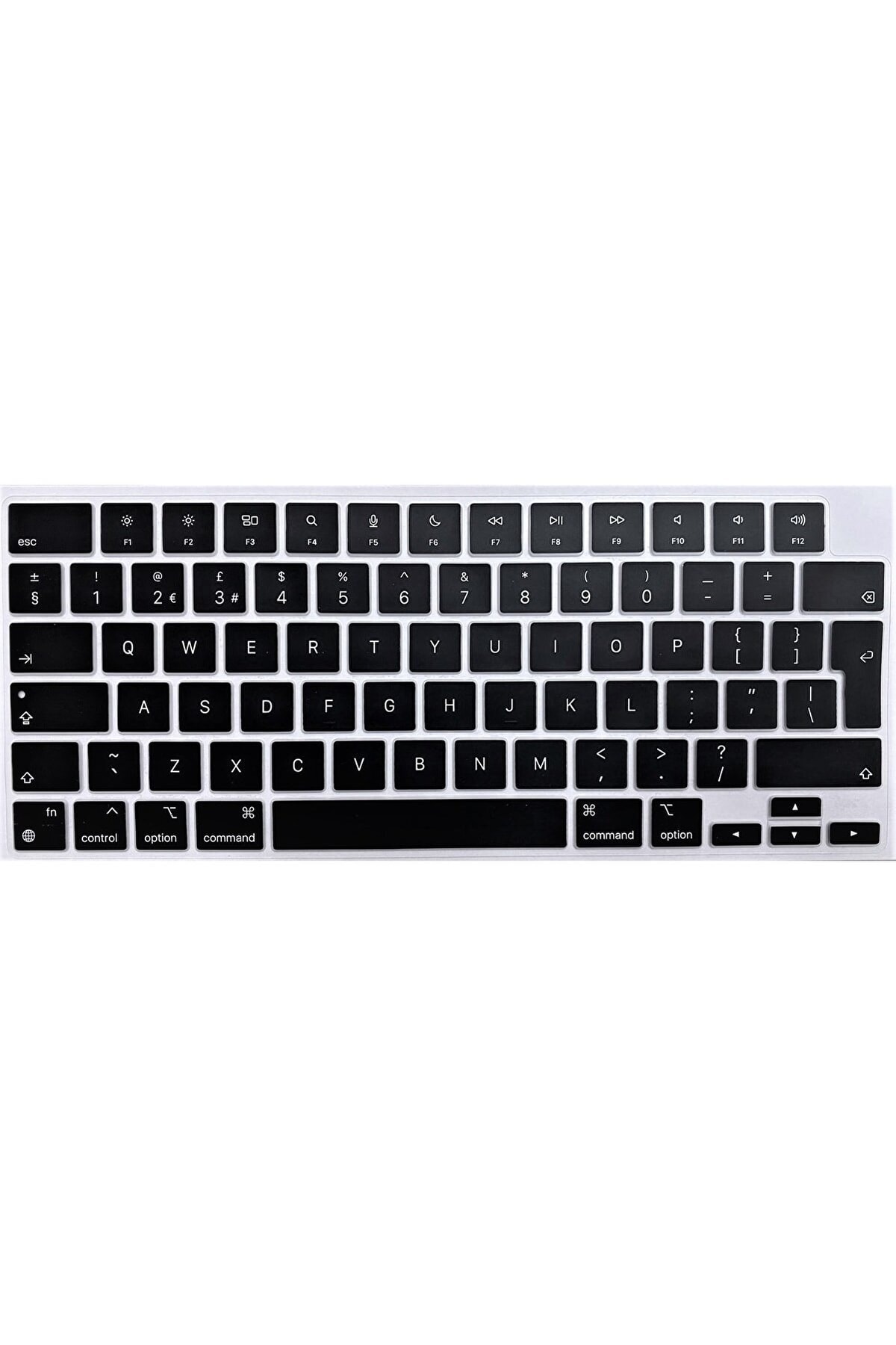 Macbook Air 13.6 A2681 2022 Türkçeyi Ingilizce Çevirir Silikon Klavye Koruyucu