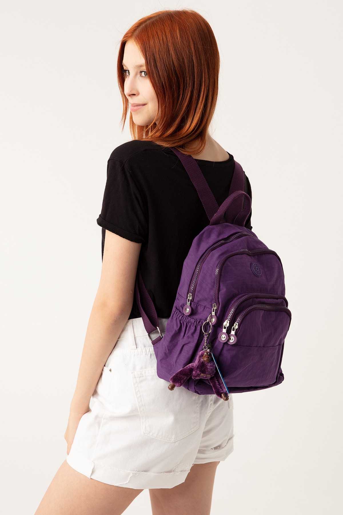 کوله پشتی زنانه بنفش NEMO BAGS | NEMOBAGS251 اورجینال - تصویر 7