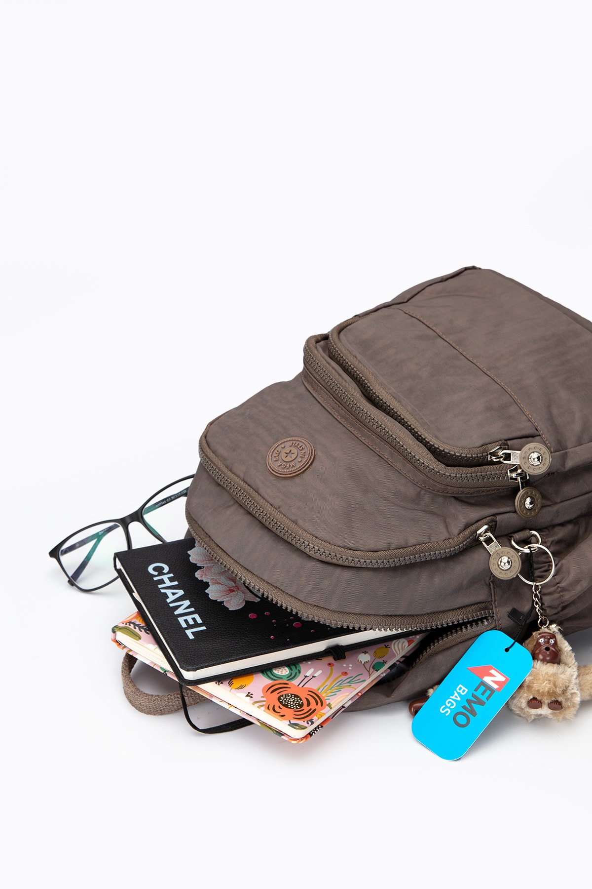 کوله پشتی زنانه قهوه ای NEMO BAGS | NEMOBAGS251 اورجینال - تصویر 8