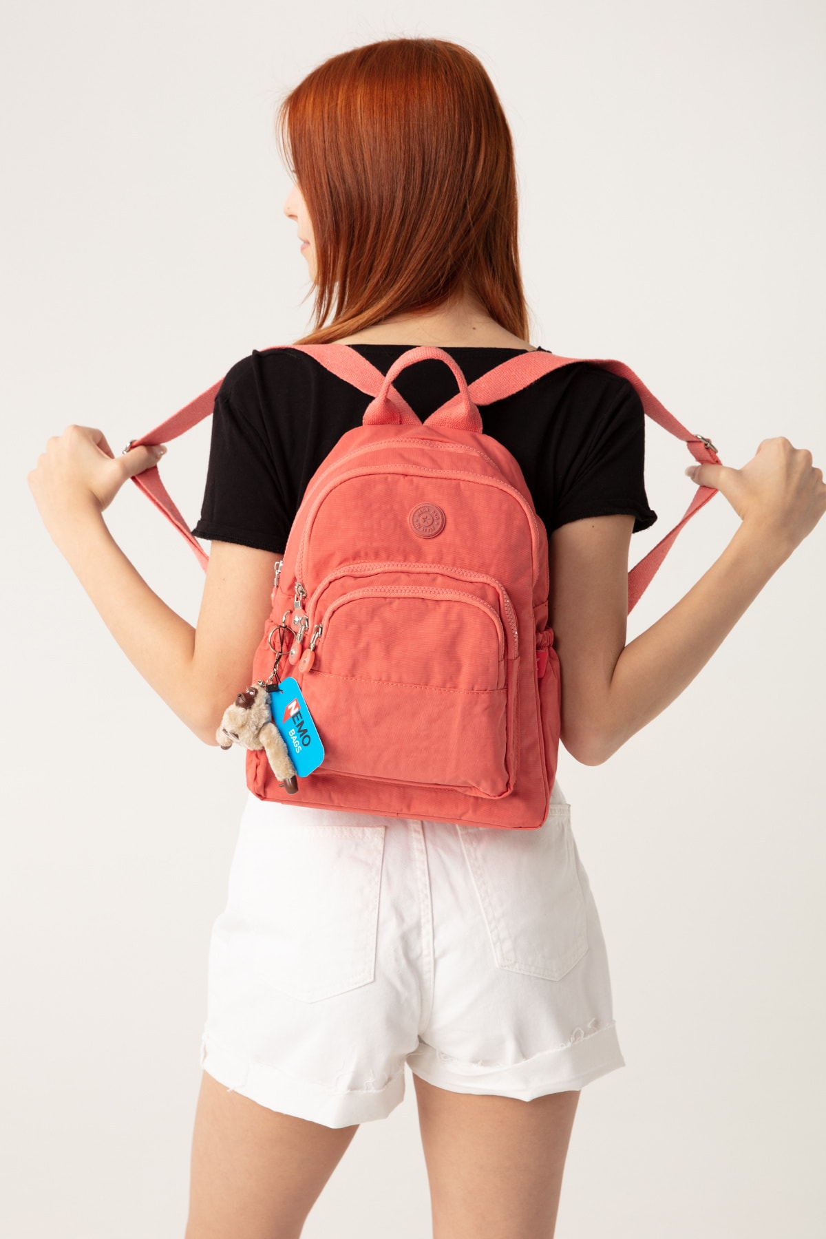 کوله پشتی زنانه نارنجی NEMO BAGS | NEMOBAGS251 اورجینال - تصویر 2