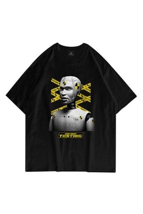 Unisex Testing Asap Rocky Siyah T Shirt Trndz1115